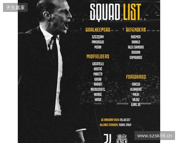 尤文vs萨索洛名单:伊尔迪兹,图拉姆领衔;弗拉霍维奇复出 尤文vs萨索洛名单:伊尔迪兹,图拉姆领衔;弗拉霍维奇复出
